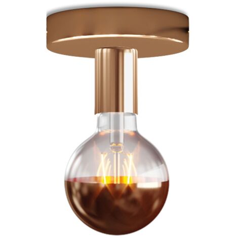 Lampe Fermaluce en métal avec ampoule Globo  Cuivre