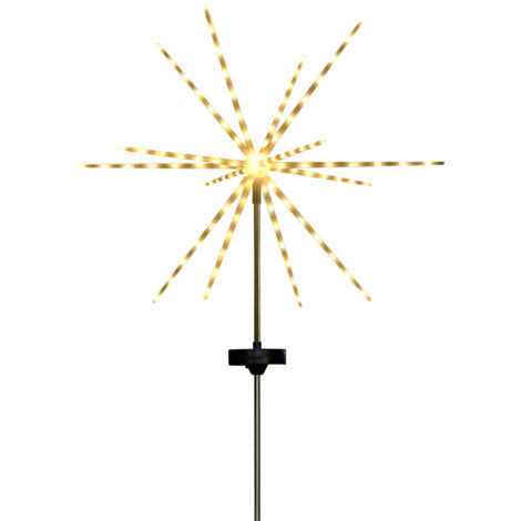 Lampe feu d'artifice solaire -  - Blanc Chaud