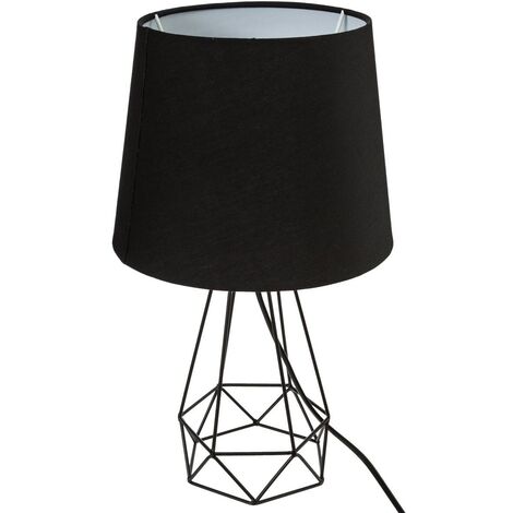 Lampe filaire Moca métal noir H35cm - Atmosphera créateur d'intérieur
