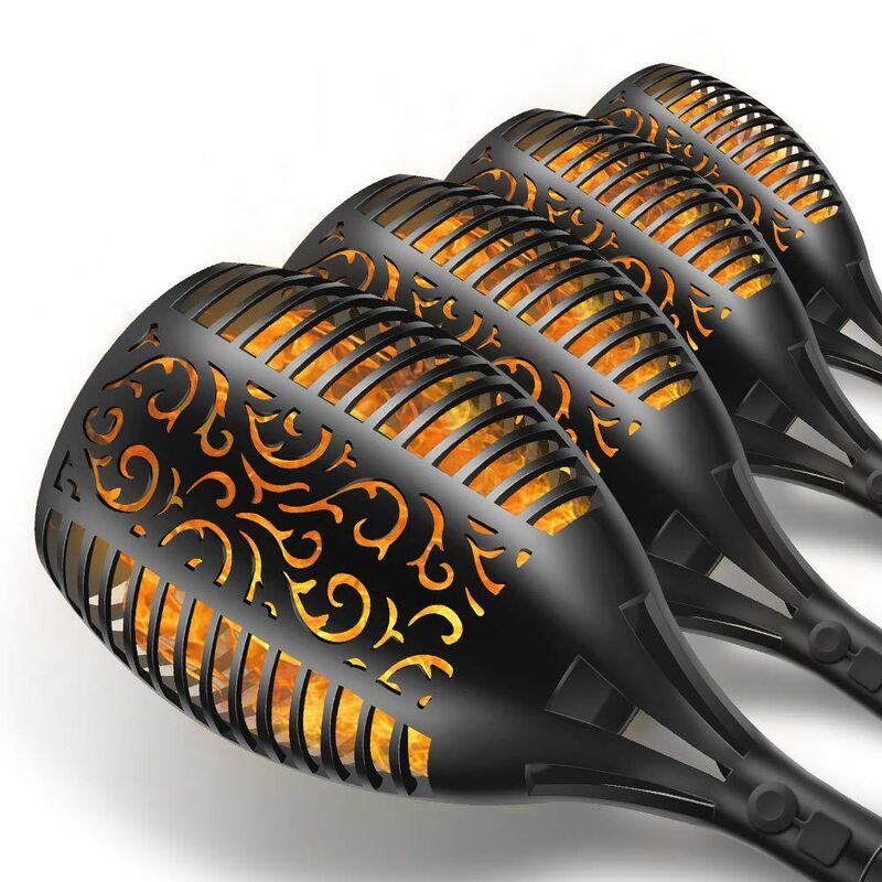 Ineasicer - Lampe Flamme Solaire étanches IP65 Torche de Jardin Lumières Solaire de Flammes Exterieur Décoration pour Jardin Patio Chemins(2Pack)