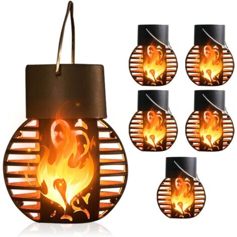 Lampe Flamme Solaire,Lanterne Solaire Extérieure,Lanternes et torches de jardin,lanternes d'extérieur solaire,Lanterne solaire exterieur jardin,Lumière Solaire Flamme,Lanternes d'extérieur