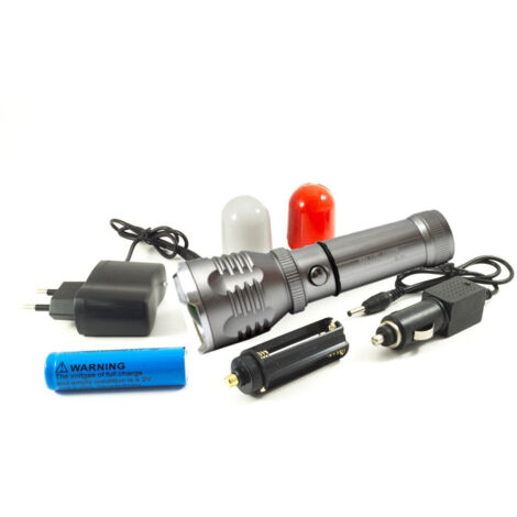 Lampe Flash Led Rechargeable 3w Zoom Strobe Light 2 Diffuseurs Bl-901