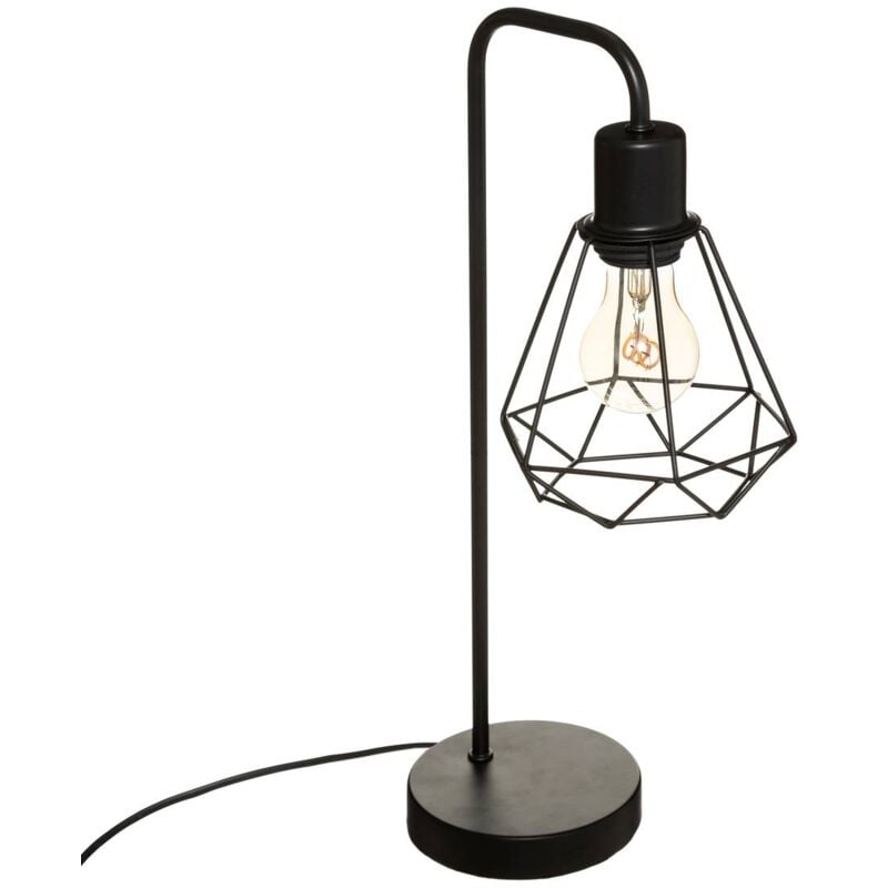 Lampe Flave métal noir H46cm - Atmosphera créateur d'intérieur