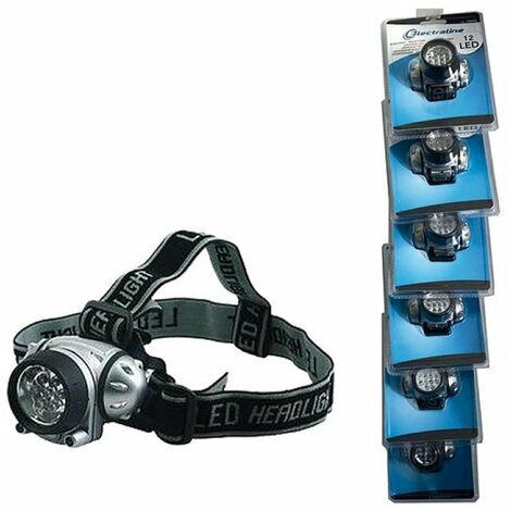 Lampe Frontale 10+2 Led Interrupteur On/off - Electraline