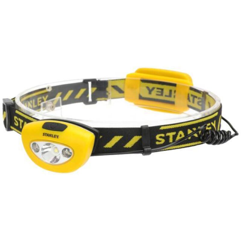 Stanley – Lampe frontale 250 lumens – 3 modes d'éclairage – Protection IPX4 pour extérieur – Distance d'éclairage 80