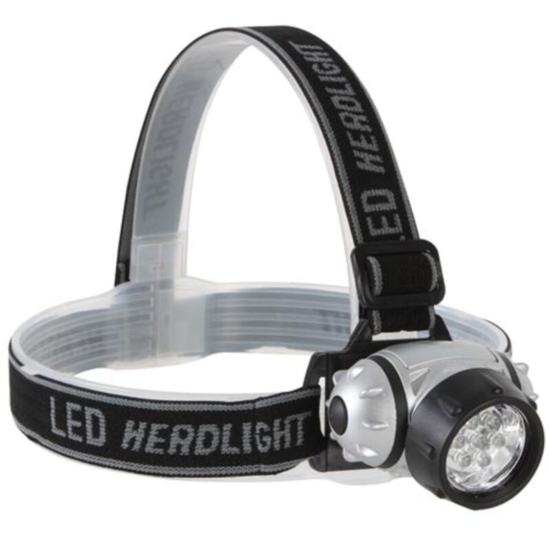 Lampe frontale à 7 leds blanches ultralumineuses velleman EHL12