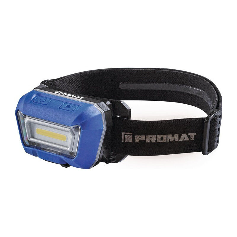 Lampe frontale à led 3,8 v 1600 mAh 1 x polymère li-ion 3 w sous blister Promat