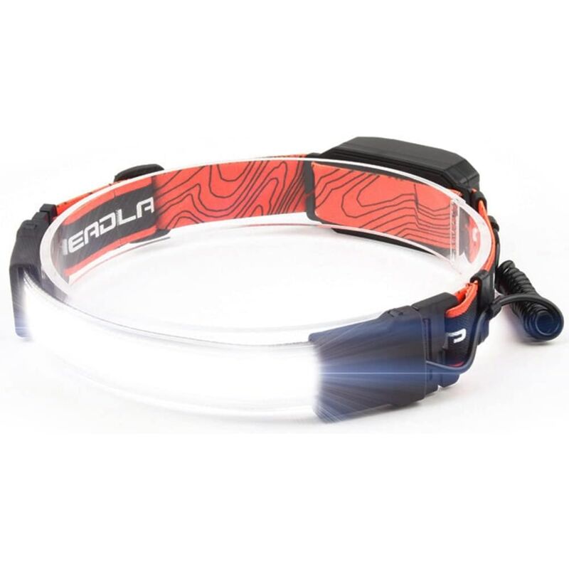 Lampe Frontale à LED, 600 Lumens, USB Rechargeable, étanche, 3 Modes D'éclairage, Lampe Frontale COB avec Rétro-éclairage LED, pour Camping, Vélo,