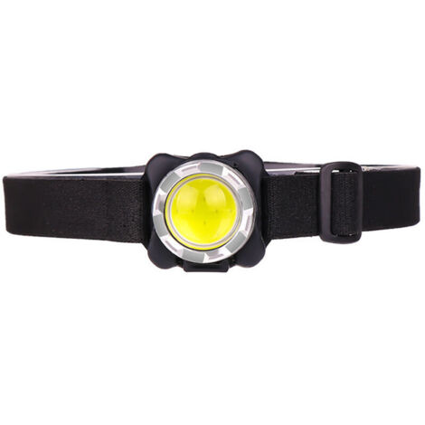 Lampe frontale COB rechargeable par USB, lampe frontale LED de avec lampe frontale étanche la lumière rouge