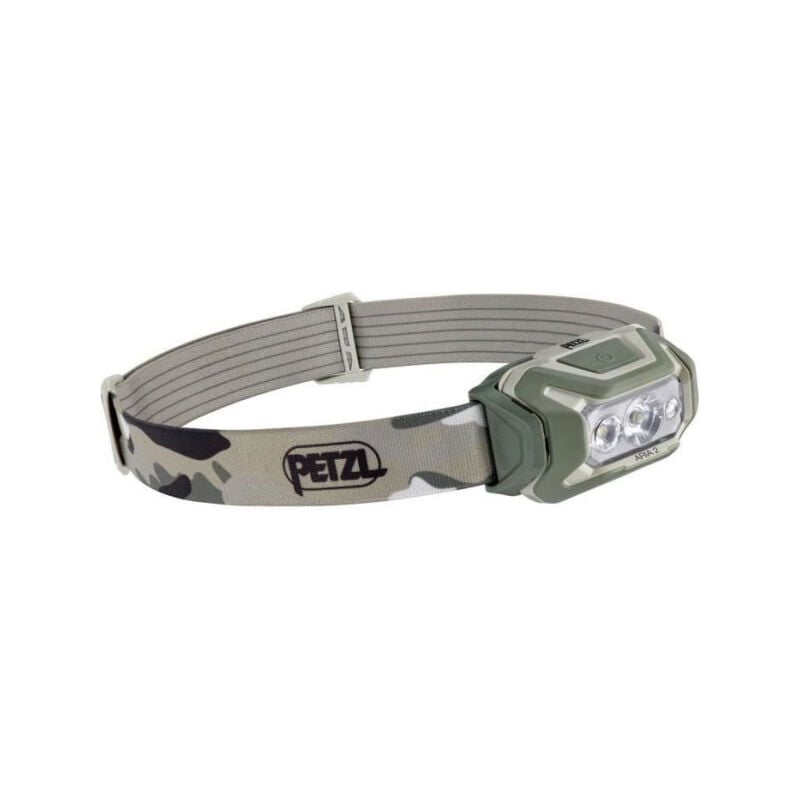 Petzl - Lampe frontale étanche aria 2 450 lumens 3 piles incluses Camo