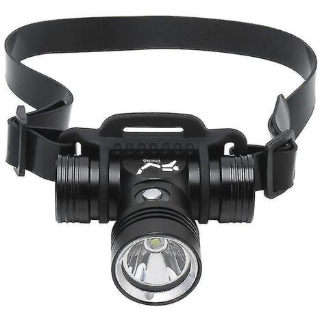 Lampe frontale de plongée rechargeable ultra-lumineuse 80 000 lumens, étanche, pour la natation et la plongée sous-marine.
