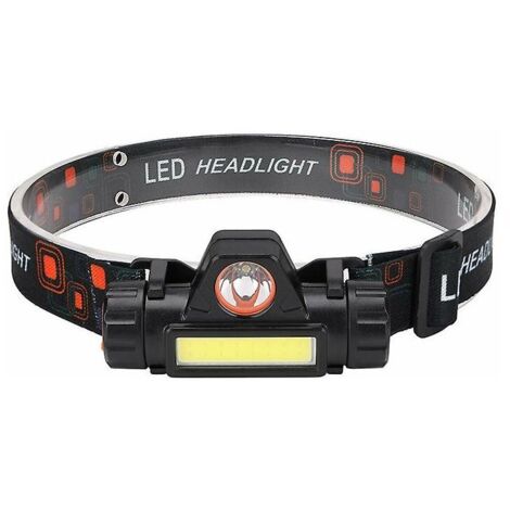 Lampe frontale de travail à LED : lampe torche professionnelle pour détails automobiles, puissante lampe torche d'inspection avant avec aimant, rechargeable pour l'inspection automobile, l'atelier de 