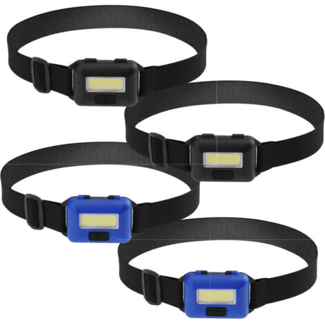 Lampe frontale de travail étanche, idéale pour le camping en famille, la course à pied et la lecture, disponible en bleu et en noir,4Article
