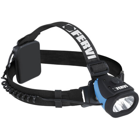 LAMPE FRONTALE ELASTIQUE LED CASQUE 80lm FERVI 0493/1