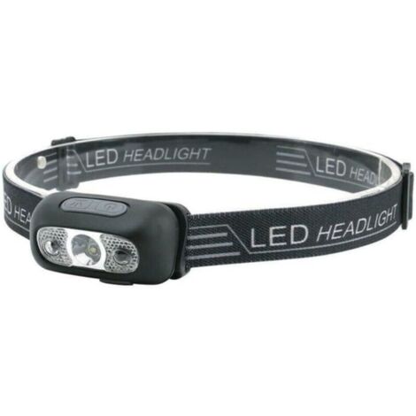 Lampe frontale étanche super lumineuse avec LED 300 lumens et capteur d'ondes intelligent, lampe frontale réglable à 90 degrés ,USB