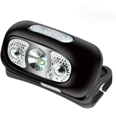 Lampe frontale extérieure à induction, lampe frontale rechargeable USB, LED pêche de nuit portable
