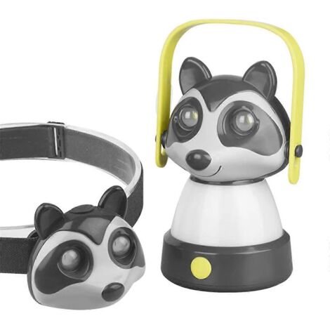 Lampe frontale extérieure à LED, lampe frontale Raton laveur