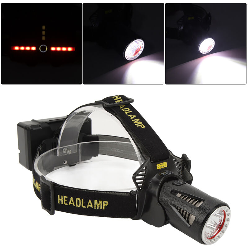 Debuns - Lampe Frontale Extérieure Chargement usb Antidérapant Respirant Réglable Élastique IPX5 Lampe Frontale Étanche pour Camping,DUBUNS