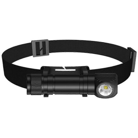 Lampe frontale LED 1000 lm, rechargeable par USB (batterie 18650).