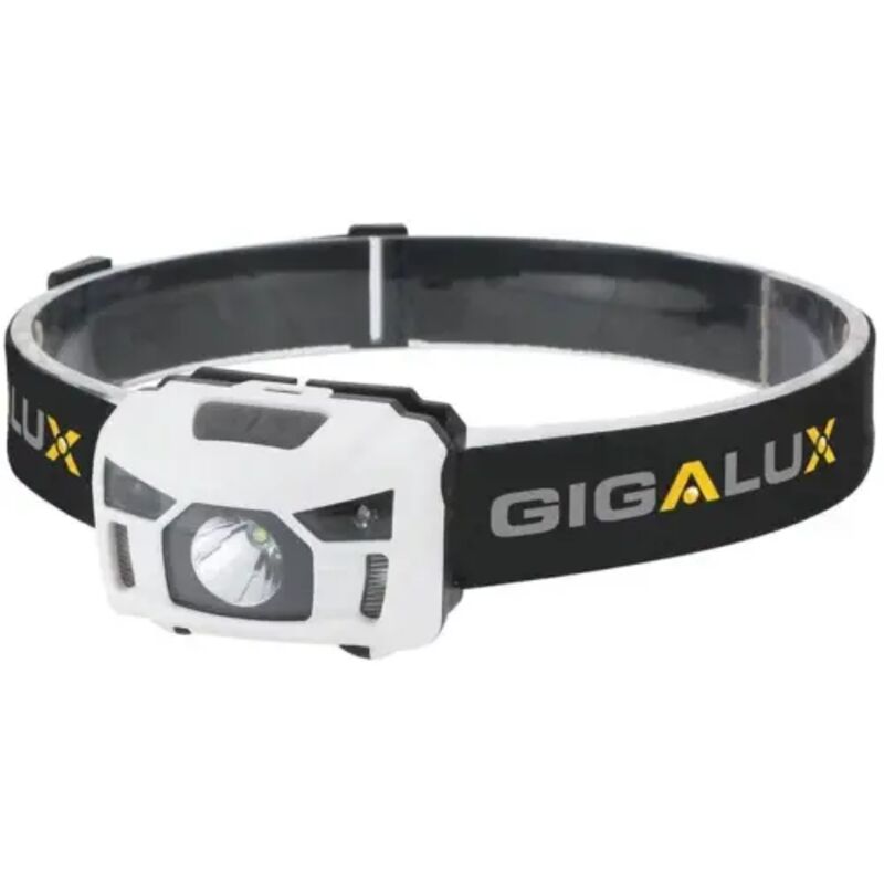 Gigalux - lampe frontale led 120 lumens rechargeable - led blanche et rouge - sensitive