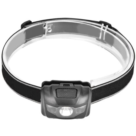 Lampe frontale LED 3W rouge et blanche pour pêche, randonnée, escalade et activités extérieures