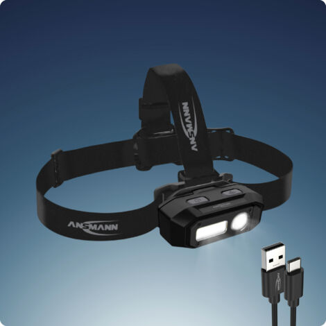 Lampe frontale LED Ansmann RS800 à batterie 800 lm 990-00129 D100122