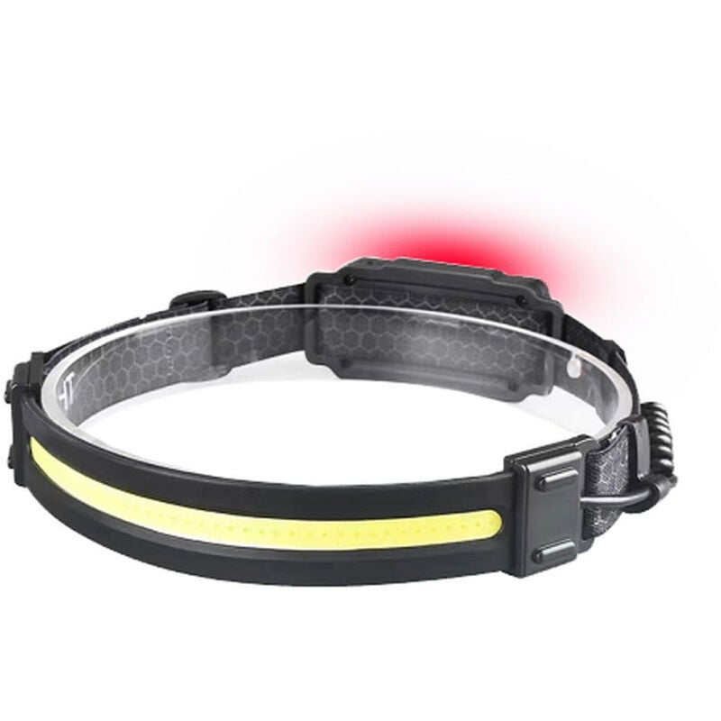 Fox Light - lampe frontale led cob feux arrieres 300LM 6000K sur batterie