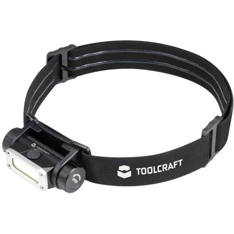 Lampe frontale led cob Toolcraft TO-9469515 batteries Li-ions 450 lm 13 h TO-9469515