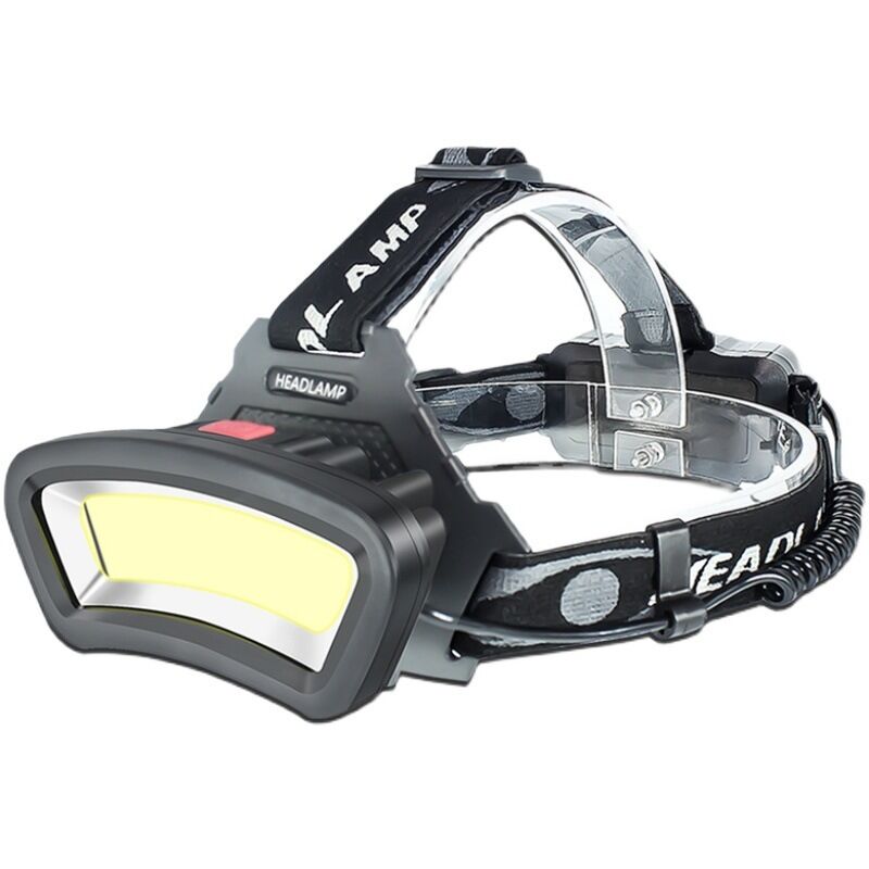 Lampe Frontale LED COB, USB Rechargeable étanche Phare， avec lumière rouge, Lampe de travail pour casque