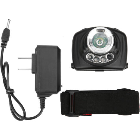 Lampe frontale LED étanche à induction pour pêche de nuit, éclairage extérieur, 100‑250V prise US