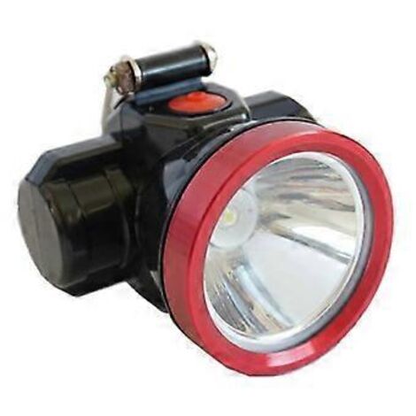 Lampe frontale LED étanche à la poussière pour mineur, lampe d'urgence rechargeable pour le camping et la randonnée