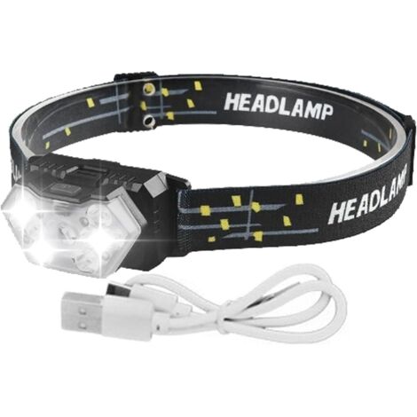 Lampe Frontale LED Étanche Lampe Frontale De Randonnée Lampe Frontale Étanche À Détection De Mouvement Pour Le Camping Et La Randonnée Phare Extérieur Lampe Frontale LED Étanche Lampe Frontale À Capte