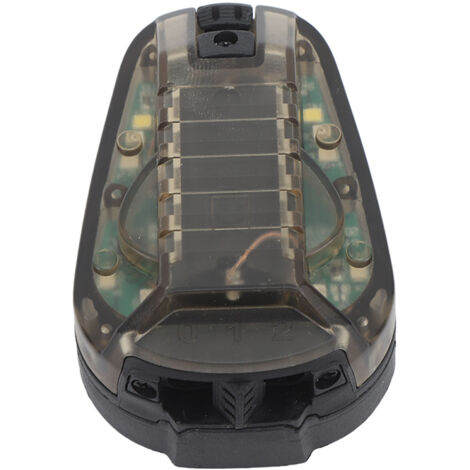 Lampe frontale LED étanche pour casque militaire, lampe de survie à piles pour activités extérieures, lumière verte et base noire.