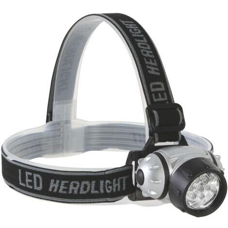 Lampe frontale LED, lampe LED frontale, torche frontale, bandeau LED frontale, bandeau LED chantier, lumière frontale, 7 LEDs blancs brillants, 4 modes d'éclairage