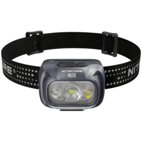 Lampe frontale LED NiteCore NU31 grau à batterie 550 lm NC-NU31-GR Q056523