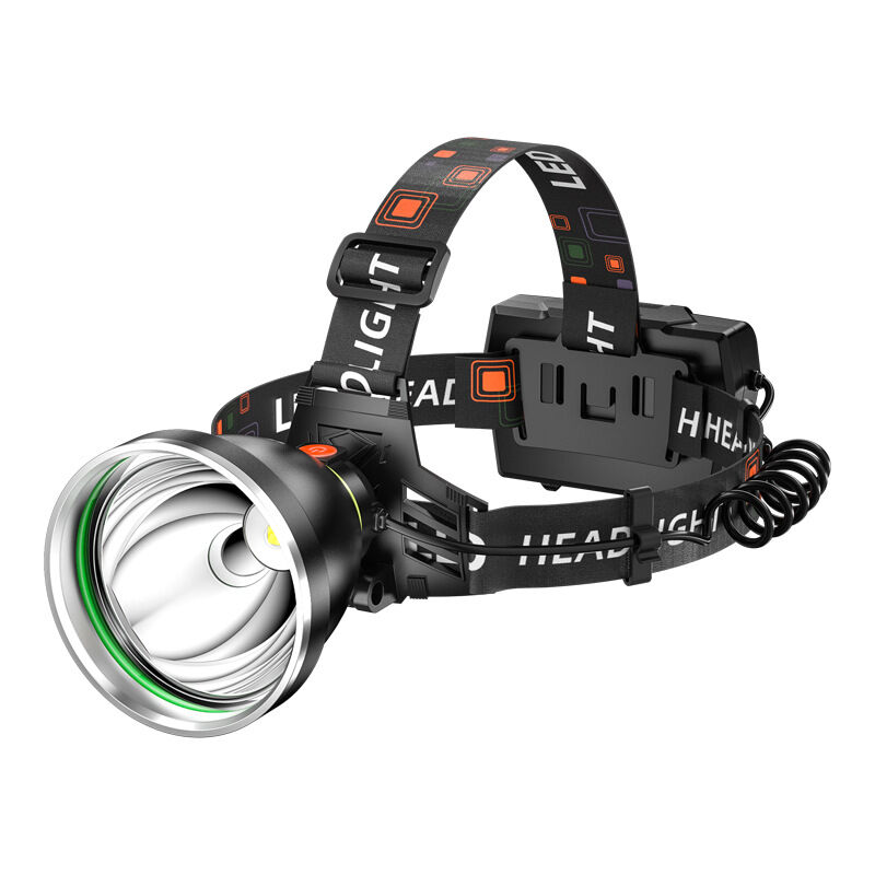 Lampe frontale LED Outdoor Night Fishing spot headmount, lampe de mine rechargeable par USB