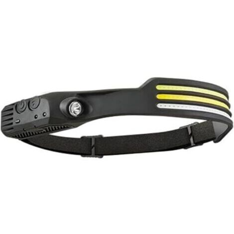 Lampe Frontale LED Rechargeable, Bandeau Lumineux LED, Faisceau Large 230° avec capteur de Mouvement pour Adultes, idéale pour Le Camping et la randonnée en Pleine Nature