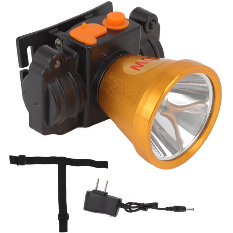 Lampe frontale LED rechargeable haute puissance pour pêche et activités extérieures, étanche, 2044W, 100V‑240V.