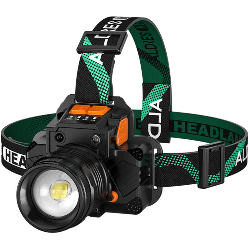 Lampe Frontale LED Rechargeable Super Lumineuse - Torche pour Mine, Camping, Randonnée, Pêche
