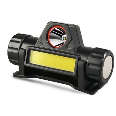 Lampe frontale LED rechargeable USB ultra-lumineuse avec batterie intégrée 18650