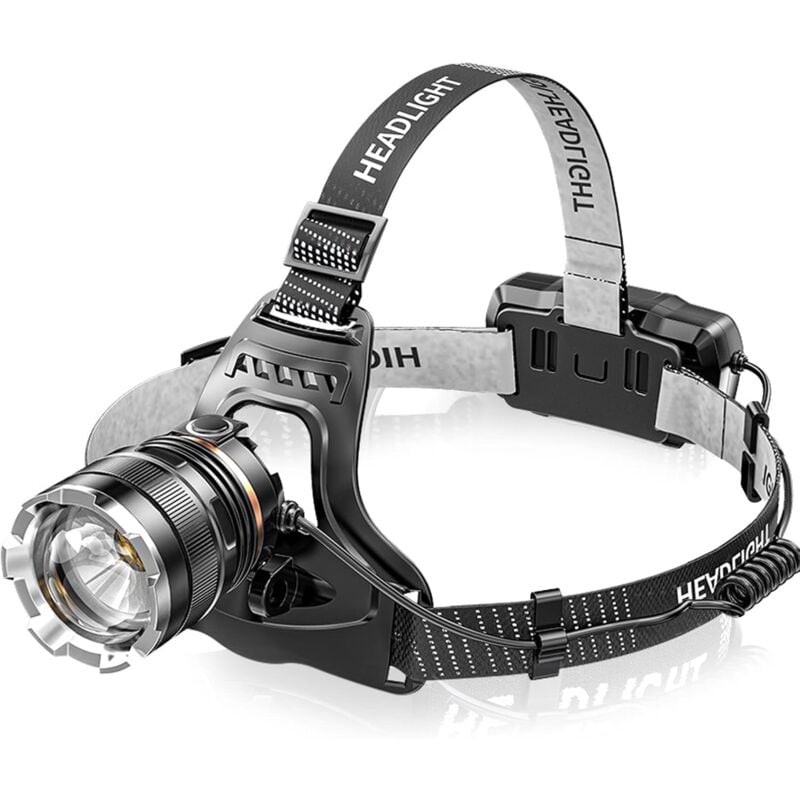 Ersandy - Lampe Frontale led Rechargeable,Super Lumineux 50000 Lumens 4 Modes LED,Capteur et Lumière Rouge,Rechargeable par usb 5200 mAh,IPX6 Etanche