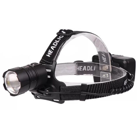Lampe frontale LED ultra-lumineuse 20 000 lumens, 3 modes, étanche IP65, rechargeable par USB, pour le camping, le cyclisme, la course à pied, la pêche et la réparation automobile.