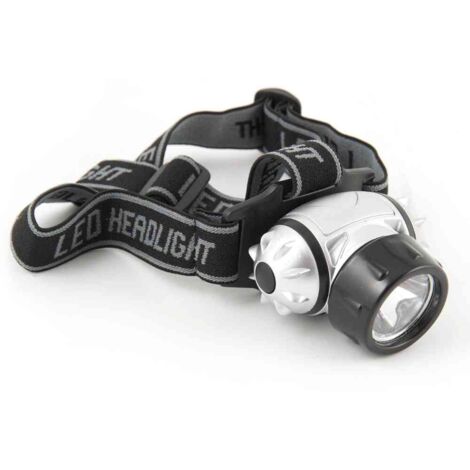 Lampe frontale LED VELAMP 1W, légère et compacte, idéale pour les activités de plein air.