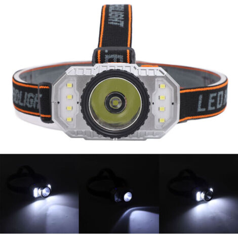 Lampe frontale Mini LED USB Rechargeable Ultra Lumineuse Etanche Indicateur de Niveau de Batterie Lampe frontale pour réparation Lecture,DUBUNS