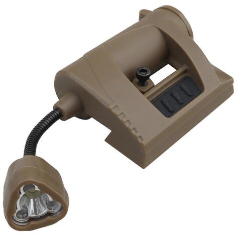 Lampe frontale MPLS CHARGE avec 3 modes d'éclairage, couleur boue (voir photo)