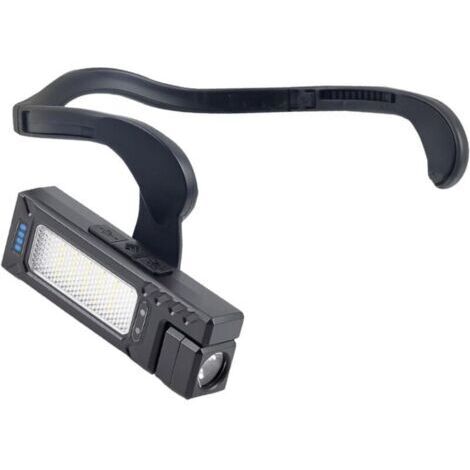 Lampe frontale portable activée par le mouvement, 7 niveaux de luminosité, design ergonomique de montage auriculaire adaptée pour le camping, la pêche, le camping, lampe frontale avec