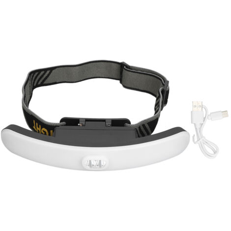 Lampe frontale pour extensions de cils, réglable et portable, idéale pour le greffage professionnel de cils.