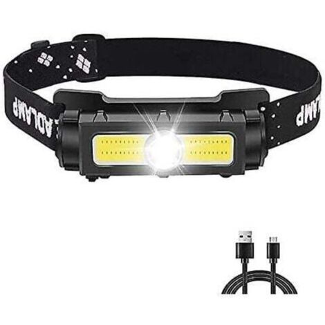 Lampe Frontale Puissante 1000 Lumens,Lampe Frontale LED Rechargeable avec Lumière Rouge Blanche et Aimant Amovible Torche Frontale 7 modes pour la Course, le Camping, la Pêche [Classe énergétiq