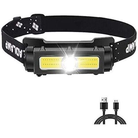 Lampe Frontale Puissante 1000 Lumens,Lampe Frontale LED Rechargeable avec Lumire Rouge Blanche et Aimant Amovible Torche Frontale 7 modes pour la Course, le Camping, la Pche [Classe nergtique A+++