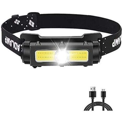 Lampe Frontale Puissante 1000 Lumens,Lampe Frontale LED Rechargeable avec Lumire Rouge Blanche et Aimant Amovible Torche Frontale 7 modes pour la Course, le Camping, la Pche [Classe nergtique A+++